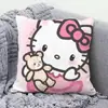 Almohada Hello Kitty Hallokitty Cojín Lindo de Dibujos Animados Corazón de Niña Cojín para Sala de Estar Sofá Oficina Almohada para Descanso de Almuerzo