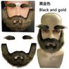 Barba Postiça de Renda Raschel Pegadinha de Halloween Adereço de Barba Realista Suprimentos para Festa Bigode Falso Barba de Cavalheiro Barba de Pirata