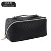 Bolsa de cosméticos de PU con diseño de nido de pájaro, bolsa de viaje de gran capacidad con compartimentos para guardar cosméticos, ideal para celebridades de Internet.