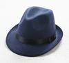 Sombrero de Lazo de Otoño Británico para Mujer Sombrero de Jazz de Otoño e Invierno para Hombre y Mujer Sombrero de Ceremonia Sombrero de Fieltro de Lana para Pareja