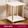 Mesa de Centro Nórdica Sala de Estar Apartamento Pequeño Mesa Lateral para Sofá Casa de Alquiler Dormitorio Estante de Almacenamiento de Mesita de Noche Mesa Cuadrada Gabinete Lateral Simple