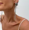 Joyería Transfronteriza Europea y Americana Simple Collar de Cadena con Borla de Metal en Forma de Y Estilo Frío Cadena para Clavícula de Cuentas CCB Multicapa
