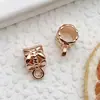 1 pieza kc oro retro aleación collar pendientes joyería colgante pequeño hecho a mano diy making accesorios para funda de teléfono colgante