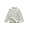 Conjunto de Tres Piezas de Otoño para Niña: Chaleco de Mezclilla con Encaje Estilo Coreano para Bebé, Camisa Base, Pantalones de Pierna Ancha, Ropa Elegante Casual para Salir