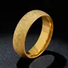 Anillo de acero de titanio esmerilado transfronterizo superventas alta moda lujo anillo de gypsophila joyería de acero inoxidable que no se decolora