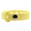 21.5cm Estudiante Adulto Deportes Impermeable Pulsera de Silicona Versátil DIY Flor Decorativa para Zapato Pulsera Colorida