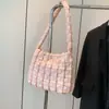 2026 Bolso Nube Nuevo Moda Coreana de Nicho Tejido Burbuja Acolchado Tridimensional Bolso de Mujer Versátil Bolso de Hombro para Viajar