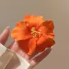Grampo de Pato Borboleta Orquídea Dopamina de Verão para Mulheres, Presilha Floral Doce, Grampo de Cabelo Exquisito de Alta Qualidade, Acessório de Cabelo Estilo Feriado