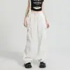 Pantalones de Trabajo Retro Americanos para Mujer 2026 Nuevo Estilo Petite Sueltos Casuales Deportivos Secado Rápido Caídos Pierna Ancha