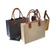 Bolso de Fieltro de Moda, Gran Capacidad, Bolso Tote Hecho a Mano de Alta Gama, Bolso de Compras Sencillo Personalizado, Bolso de Mano Popular