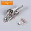 Cerradura de ventana antigua cerradura de media luna de acero inoxidable cerradura de empujar y tirar para puertas y ventanas cerradura de pestillo de ventana de vidrio para puerta y ventana de aleación de aluminio corredera y acero plástico