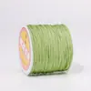Producción de muestras personalizable OEM No. Hilo de jade 72 50 metros Hilo tejido a mano para manualidades Número de color teñido Material de hilo para abalorios