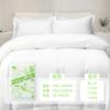 Sábanas Desechables Hotel Juego de Cuatro Piezas Cubre Edredón Funda de Almohada Funda de Edredón Tren Dormitorio Juego Doble Portátil Impermeable