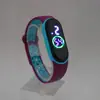 Reloj Digital M4Led con Correa de Dos Colores Moda Casual para Estudiante Pareja Deportivo Resistente al Agua Luz de Color LED Reloj LED Luminoso