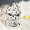 Produtos de artesanato em metal dourado estilo europeu, gaiola de pássaros, castiçal, ornamentos para casa, casamento, jantar à luz de velas, adereços decorativos