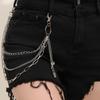 Europeu e Americano transfronteiriço hot jóias hip hop moda cadeado de metal + chave de cintura cadeia de alta qualidade pingente calças cadeia atacado