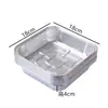 Bandeja de Papel de Aluminio para Freidora de Aire Cuadrada Engrosada Bandeja para Hornear Caja de Papel de Aluminio Horno de Cocina Bandeja de Papel de Aluminio para el Hogar Bol de Papel de Aluminio