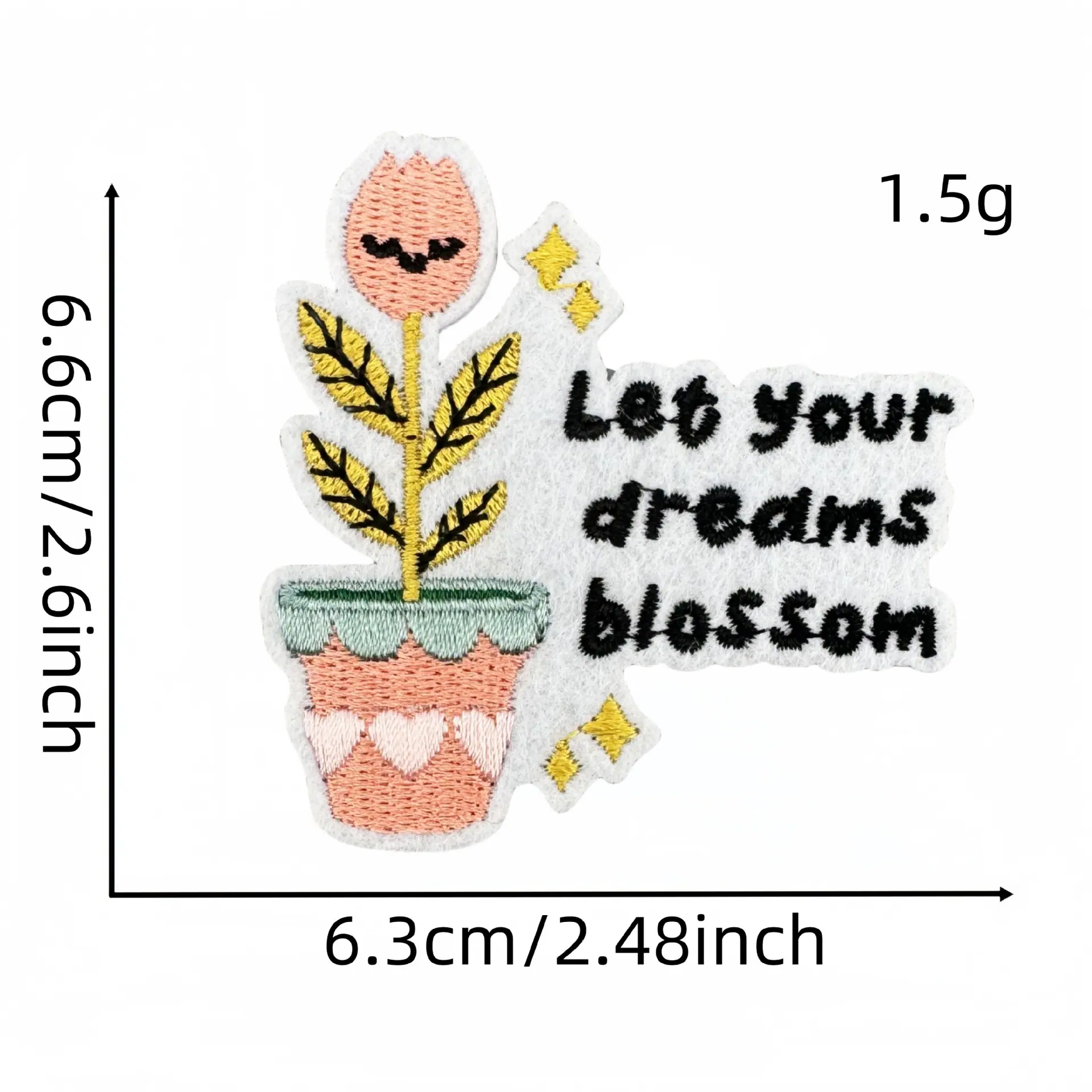 彩色字母布贴22#