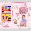 Novo Tecido Busy Board Sensorial Montessori Educacional Livro Bolsa de Feltro Brinquedo Tábua de Aprendizagem Infantil Livro de Pano de Feltro