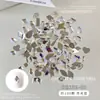 Joyería para Uñas Especial con Fondo Plano Mezclada con Color Champagne Versátil Colorida Gotas de Agua Marquise Rombo Decoración para Uñas Diamante al por Mayor