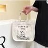 Bolsa Lonchera Snoopy Lona Bolso de Mano Pequeño Portátil Moda Bolsa de Mamá Bolso Tote de Gran Capacidad Bolsa para Almuerzo