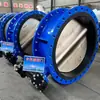 Flange Turbo Válvula Borboleta D341X-16Q Ferro Fundido Nodular Qt450 Aço Fundido 1200Dn800 Válvula Borboleta de Grande Diâmetro