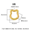 Anillo trenzado de plata S925, cierre de resorte de gato de la suerte, botón de gato pequeño, pulsera DIY, conector para collar de cordón, cierre de extremo