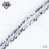 Cuentas de diamante de color de metal galvanizado de varios tamaños, cuentas sueltas de ábaco de cristal de doble punta, accesorios de joyería para bricolaje