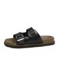 Novas Sandálias Slip-On de Verão 2026, Estilo Coreano Moderno, Confortáveis, para Casa e Uso Externo, Leves, Versáteis, Sandálias Planas com Fivela Dupla