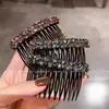 Peine de Moda Lujo Ligero con Pedrería para Mujer, Herramienta de Peinado de Gama Alta, Nuevo Peine Lateral, Peine Inverso, Accesorio Versátil para el Cabello