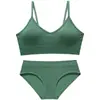 Comercio Exterior Set de Bragas Íntimas Sin Costuras Sin Aros Push-Up Transpirable Yoga Escote Profundo U Espalda Sexy Hermosa Set de Sujetador