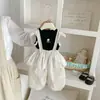 Colete Estampado Color Block Doce Novo de Verão Dianxi para Bebês e Crianças Pequenas, Macacão Casual Elegante de Bolinhas para Bebê