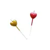 Velas con Forma de Corazón y Estrella Sin Humo Cera de Soja de Grado Alimenticio Decoración para Fiesta de Primer Cumpleaños de Bebé Decoración para Topper de Pastel Venta al por Mayor
