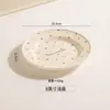 Plato de Cena Creativo Estilo Ins para Uso en Casa, Plato de Postre para el Té de la Tarde, Plato de Desayuno, Plato de Cerámica para Snacks, Bol para Sopa