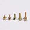 Fabricante de Tornillos Eléctricos Personalizados de Acero Inoxidable M2M3M4M5, Tornillos Tres en Uno, Tornillos de Combinación de Tres Piezas con Arandela Grande de Precisión