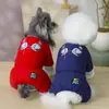 Ropa para mascotas otoño e invierno abrigo de algodón ropa para perros ropa impermeable para mascotas invierno 26 estampado de auriculares abrigo de algodón de cuatro patas