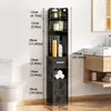 Gabinete de almacenamiento para baño, estante de plástico impermeable de pie para baño, estante multicapa para artículos de tocador
