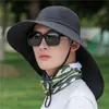 Sombrero para el Sol, Sombrero de Montañismo para el Sol, Sombrero Grande, Sombrero de Pescador, Chal, Anti-UV, Protección Solar para Hombres, Sombrero para Ciclismo al Aire Libre, Verano