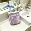 Bolsa de Armazenamento Portátil de Malha Dopamine, Necessaire de Grande Capacidade, Bolsa de Viagem para Natação, Bolsa de Praia Portátil