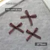 X105 tela de encaje Hilo de ballena estilo hada decoración de uñas Red-hot organza lazo joyería para uñas al por mayor