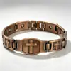 Anillo de imán popular europeo y americano transfronterizo nuevo, anillo de cruz, conjunto de anillos de pulsera de cobre antiguo, ventas directas de fábrica