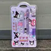 Novo Estojo Lápis 8030 Caneta Conjunto de Papelaria Stitch Kuromi Papelaria Presente de Dia das Crianças Caixa de Presente para o Início das Aulas