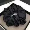 Anillo para el pelo de intestino grueso negro de moda, simple, para coleta de niña, cuerda para la cabeza, alta elasticidad, duradero, con bola, accesorio para la cabeza