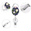 Lanyard de Poliéster con Estampado de Cactus Aleación de Zinc Elástico Estrella Hebilla Easy Pull Portatarjetas Floral Pequeño Easy Pull