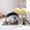 Cepillo para ollas, artefacto para lavar ollas, cepillo para lavar ollas, no daña la olla, no toca el aceite con mango, cepillo de mango largo, cepillo para ollas, cepillo de limpieza de cocina