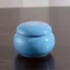 Pequeno mini pote de cerâmica para chá, frasco de creme labial, pote para pomada, pílulas, bálsamo cosmético, armazenamento de pó, pote selado
