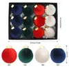 Producto Nuevo Transfronterizo, Bola de Navidad Envuelta en Tela Fina, Set Creativo de Bolas de Peluche, Colgante de Atmósfera para Decoración Navideña