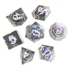 Dados de Resina Longan para D&D Producto Más Vendido en Amazon Grupo de Corredores Coc Cápsulas D20-D47
