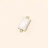 Accesorios de Joyería de Resina de Aleación Blanco Puro Simple Moda Hecho a Mano DIY Componentes de Collar Accesorios en Blanco de Doble Agujero Venta al por Mayor