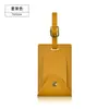 Porta-Pase de Abordar Transfronterizo Doble Cara Engrosado Cuero PU Vertical Plegable con Tarjeta de Papel para Firma Se Puede Personalizar con Logo Etiqueta de Equipaje de Cuero